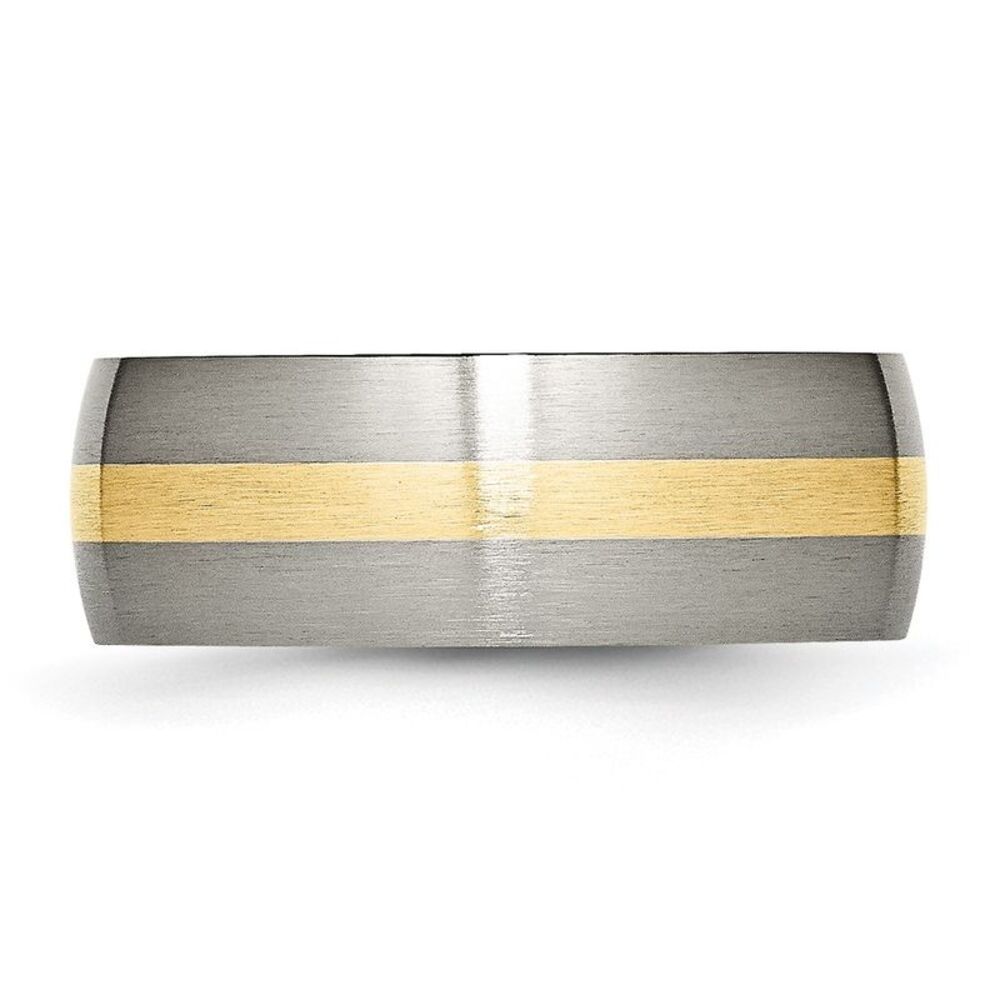 Kazi Luxury Chisel Titanium Brushed With 14k Gold… - image 3